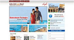 Desktop Screenshot of indiahotelandresort.com
