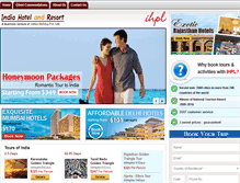 Tablet Screenshot of indiahotelandresort.com